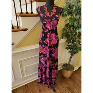 Allen B Floral Maxi Dress SZ Medium